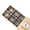50ml/1.5oz Creative Tea Master Kung Fu Tea Set Retro Kiln Transformation Tea Cup Gift Box-6 Orchids - Gift Box view 1