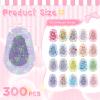 300 Pcs Adhesive Eye Patches for Kids Girls Cute Toddler Eye Patch Bulk Colorful Breathable Lazy Patch Cartoon Adhesive Bandages for Children Baby Light Blocking, 20 Styles, 3 x 2 Inches view 2