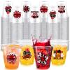 Pickmesh 200 Pack Casino Disposable Plastic Cups Bulk 10 oz Clear Plastic Disposable Tumbler Cups for Party Supplies Decorations view 1
