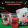 Pickmesh 200 Pack Casino Disposable Plastic Cups Bulk 10 oz Clear Plastic Disposable Tumbler Cups for Party Supplies Decorations view 3