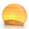 REACHER Natural Wood Grain Sound Machine Sunrise Alarm Clock26 Nature Inspired Sleeping Sounds, 0-100% Dimmable Clock, Night Light,Brown/Pink/White Noise Sound Machine for Babys, Kids, Adults view 1