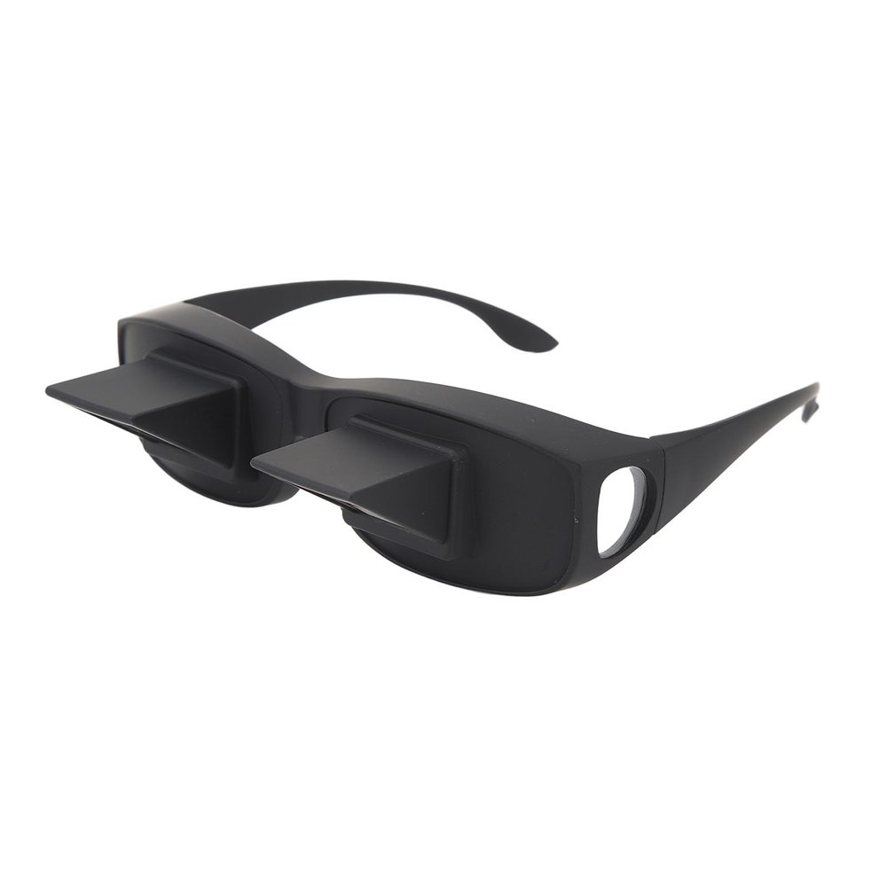 Laying Down Lazy Glasses, Reading in Bed Prism Glasses Lie Down Horizontal Glasses Lazy Spectacles Eyeglasses for Watching TV Phone Tablet Game Play