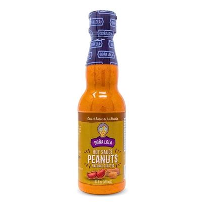 DOA LOLA HOT SAUCE, 6.1 Fl.Oz., Made in Mexico, No Artificial Flavors or Colors (Peanuts Natural Toasted)