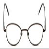 Calabria Flex Collection KIDS 76 Oval Reading Glasses +5.00 Brown Girls view 1