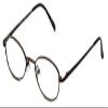 Calabria Flex Collection KIDS 76 Oval Reading Glasses +5.00 Brown Girls view 2