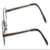 Calabria Flex Collection KIDS 76 Oval Reading Glasses +5.00 Brown Girls view 3