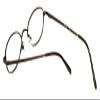 Calabria Flex Collection KIDS 76 Oval Reading Glasses +5.00 Brown Girls view 4