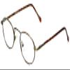 Calabria Flex Plus KIDS 62 Oval Reading Glasses +1.50 Antique Gold Amber Brown Girls view 1
