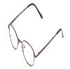 Calabria Flex Collection KIDS 76 Oval Reading Glasses +3.75 Shiny Black Gunmetal Girls view 1