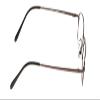 Calabria Flex Collection KIDS 76 Oval Reading Glasses +3.75 Shiny Black Gunmetal Girls view 3