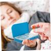 WOFASHPURET 2pcs Portable Multi-Compartment Pill Organizer Travel Medicine Storage Box Design Compact and Easy to Use for Vitamins and Medications view 3