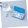 WOFASHPURET 2pcs Portable Multi-Compartment Pill Organizer Travel Medicine Storage Box Design Compact and Easy to Use for Vitamins and Medications view 4