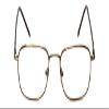 Calabria Flex Plus 60 Square Reading Glasses +2.00 Antique Gold Amber Brown Men Women view 2