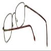 Calabria Flex Plus 60 Square Reading Glasses +2.00 Antique Gold Amber Brown Men Women view 4