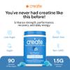 Create Creatine Monohydrate Gummies for Men & Women, Boost Focus, Strength, and Endurance, Anti-Melting Formula, Vegan, Gluten-Free, Non-GMO, 1.5g of Creatine per Gummy (Blue Raspberry) view 2