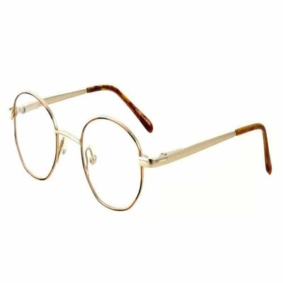 Calabria Flex Plus KIDS 62 Oval Reading Glasses +4.00 Gold Amber Brown Girls