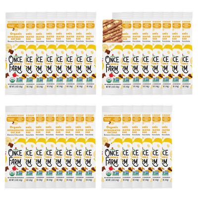 Once Upon a Farm | Refrigerated Oat Bar | Banana Chocolate | No Added Sugar | Real Fruit and Veggie | Multi-Pack (30)