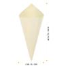 SEWOART 100pcs Food Cones Disposable Ice Cream Holders for Parties Buffets and Catering Rustic Dessert Cones with Tightly Connected Interface for Snacks and Treats view 2
