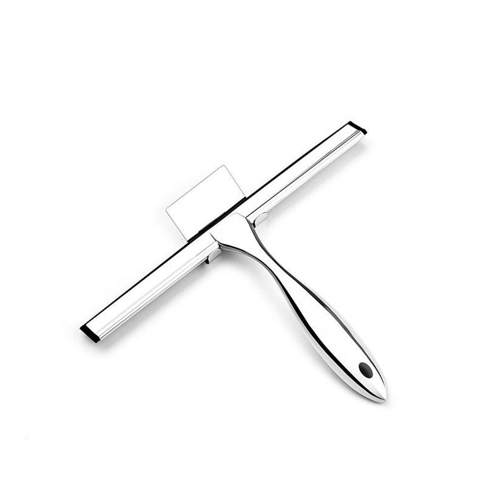 10inch Water Cleaning Squeegee for Bathroom Car or Kitchen Top Stainless with Silicon Rubber 3 Choice (Finish)
