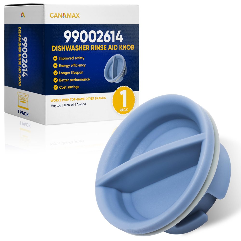 Canamax [Upgraded 2025] 99002614 Dishwasher Rinse Aid Knob - Compatible with Maytag Jenn-Air Dishwashers - Replaces AP6014449 WP99002614 PS11747688