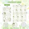 100 White Floral Guest Napkins Disposable Spring Blossom Hand Towels Decorative Wildflower Greenery Paper Dinner Napkin for Bathroom Toilet Powder Room Wedding Birthday Bridal Party Decor view 3