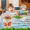 50 Sets 12 oz Clear Plastic Parfait Cups with INSERT & FLAT Lids(NO HOLE) - Disposable Dessert Cups with Lids for Kids, Dips Snacks and Veggies, Fruit Yogurt Smoothie Iced Cold Drinks, No Leaking view 4