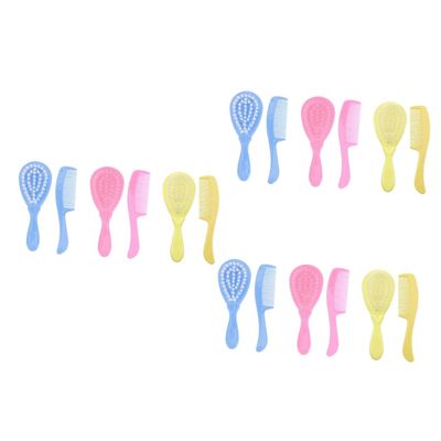 balacoo 18pcs Bathing Brush Set Newborn Scalp Hair Comb for Gentle Detangling and Scalp Care Safe for Boy Girl Hair and Skin
