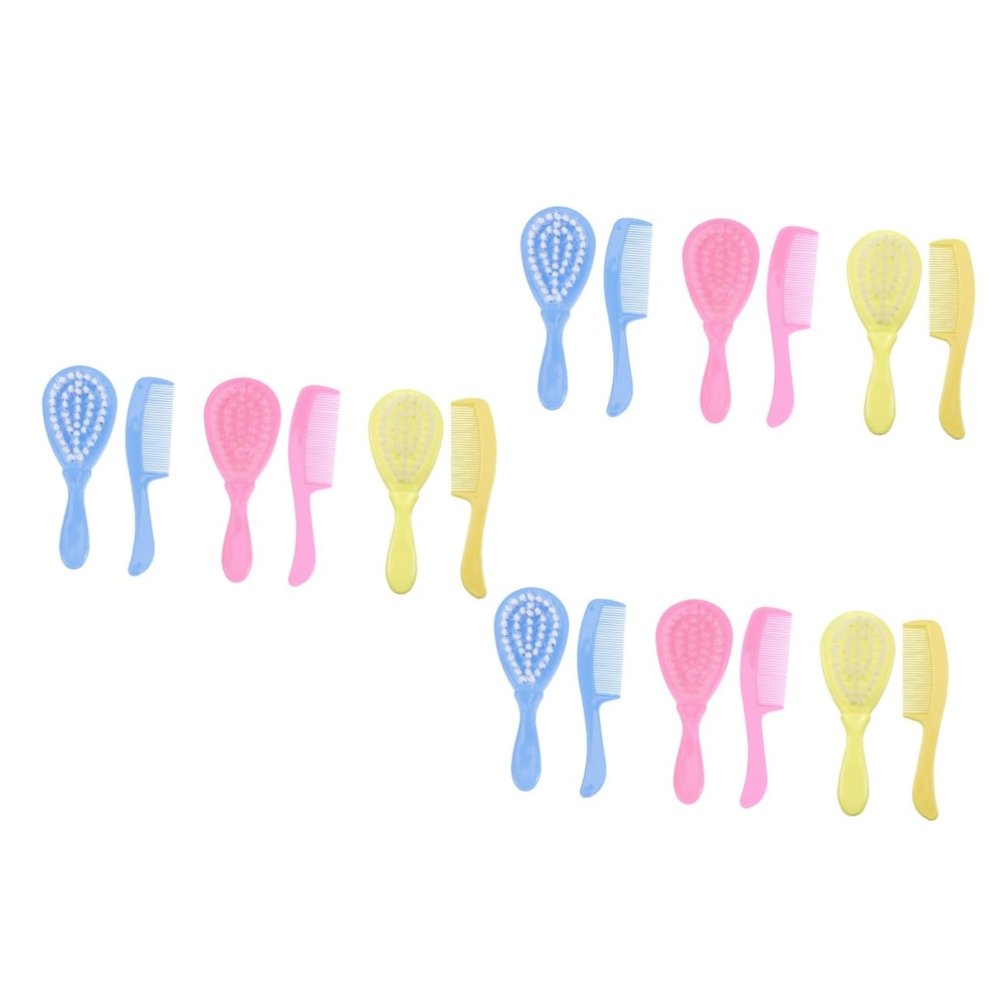 balacoo 18pcs Bathing Brush Set Newborn Scalp Hair Comb for Gentle Detangling and Scalp Care Safe for Boy Girl Hair and Skin