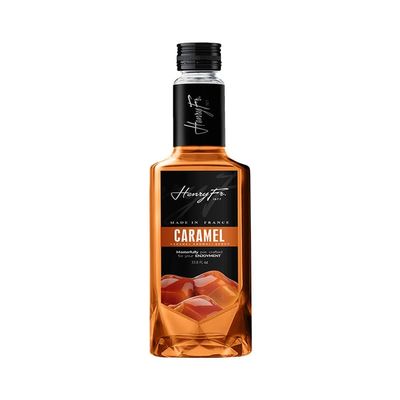 Caramel Syrup for Coffee - Lattes, Mochas, Smoothies, & Shakes - Ice Slushies, Iced coffee, Pancake & Brownies 33.81 Fl. Ounces (1 liter) by Henry Fr. 1977 - Gluten Free (Packaging May Vary) (1 liter, Caramel)