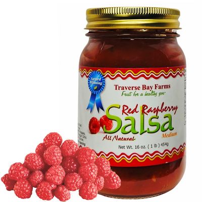 Traverse Bay Farms Nationally Award-Winning Salsa (Red Raspberry, 1 Jar)