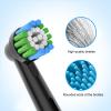 16pcs Precision Toothbrush Heads Compatible with Oral B Electric Toothbrushes, Black view 4