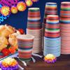100 Pack Fiesta Paper Cups Mexican Serape Disposable Beverage Cups Cinco De Mayo Party Decorations for Mexican Fiesta Birthday Party Supplies view 4