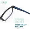 2SeeLife Blue Light TR-90 Reading Glasses for Men  Fits all Face Shapes, Sturdy Frame, Spring Hinges, Premium Readers, Blue, +3.00 view 4