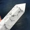 KatLin Natural Gas Field Howlett White Stone Rod Healing Stone Energy White Stone British Home Decoration Reiki Tower Gifts Ornaments (Size : 400-450g) view 2