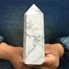 KatLin Natural Gas Field Howlett White Stone Rod Healing Stone Energy White Stone British Home Decoration Reiki Tower Gifts Ornaments (Size : 400-450g) view 3