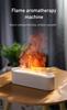 150ML Essential Oil Diffuser Aromatherapy Machine,7 Colors Modes Changed Flame Light,Fire Humidifier Waterless Auto-Off,3 Timer Mode, for Home Bedroom,Office Gym Spa Yoga (White A) view 2