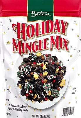 Barton's Holiday Mingle Snack Mix, 24 oz Bundle Single Bag