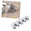 DOITOOL Useful Mop Holder Slots and Hooks Cleaning Tools Organizer for Bathroom and Home Grey Pp Plastic Rack for Efficient Storage and Space-Saving view 2