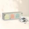 Makaibari Festive Pack Trio Assortment with Infuser : Awaken + Evoke + Revere | USDA Certified Premium Darjeeling Tea | Anti-Oxidants, Immunity Booster | Tin Caddy | 100g x 3 + Infuser view 1