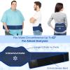 KingPavonini Extra Large Ice Pack for Back Pain Relief with Extension Strap, 2 Pack Reusable Lower Back Gel Ice Pack Wrap for Lumbar Surgery, Sciatica, Herniated Disc, Coccyx Pain, Cold/Hot Therapy view 2