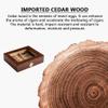 Cedar Wood Cigar Humidor, Large Glass Top Cedar Storage Box with Hygrometer and Humidifier, Cedar Lined Cigar Case Hold 25-35 Cigars (Color : Brown) view 2
