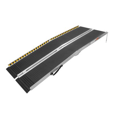 ThunderBay Portable 5FT Wheelchair Ramp Non-Slip Aluminum Folding Handicap Ramp, Door Threshold Wheelchair Ramps for Home, Wheel Chair Ramp for Home Steps, Doorways, Curbs, Stairs