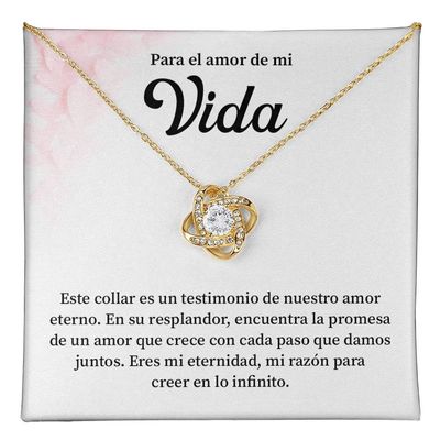 Para mi alma gemela, este collar es un testimonio del amor eterno por las mujeres. Este collar Love Knot es un regalo de joyera para el da de San Valentn, aniversario, cumpleaos y Navidad con una tarjeta y una caja con un mensaje significativo. (