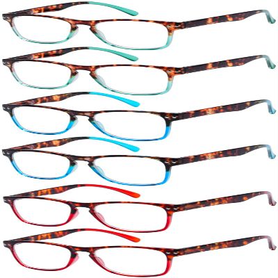 Eyekepper 6 Pack Ladies Reading Glasses - Stylish Readers for Women Reading