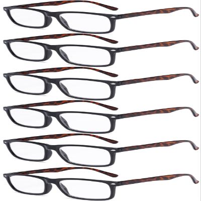 Eyekepper 6-Pack Men's Reading Glasses - Tortoise Arm +2.50