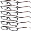 Eyekepper 6-Pack Men's Reading Glasses - Tortoise Arm +2.50 view 1