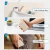 14 GRIDS Travel Pill Organizer Box with Labels - Travel Medicine Case Kit - Pocket Daily Pharmacy Container - Travel Medication Holder Dispenser for Fish Oil Vitamin Supplement Storage - Khaki view 4