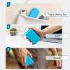 14 GRIDS Travel Pill Organizer Box with Labels - Travel Medicine Case Kit - Pocket Daily Pharmacy Container - Travel Medication Holder Dispenser for Fish Oil Vitamin Supplement Storage - Blue view 4
