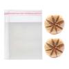 Dakoufish Self Sealing Cellophane Bags,4x4 Inches 100 Pcs Cookie bags Cellophane Treat Bags For Gift Giving or Party Favors Packaging. view 1
