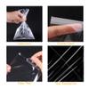Dakoufish Self Sealing Cellophane Bags,4x4 Inches 100 Pcs Cookie bags Cellophane Treat Bags For Gift Giving or Party Favors Packaging. view 4